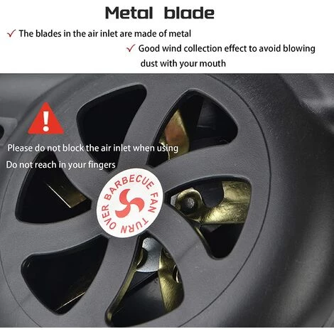 AOUGO Ventilateur De Barbecue Manuel, Souffleur Barbecue Manuel, Souffleur Manuel Pour Barbecue Charbon De Bois, Barbecue Souffleur Manuel Pour La Cuisine Camping En Plein Air Barbecue Cheminée 4 AOUGO Ventilateur De Barbecue Manuel, Souffleur Barbecue Manuel, Souffleur Manuel Pour Barbecue Charbon De Bois, Barbecue Souffleur Manuel Pour La Cuisine Camping En Plein Air Barbecue Cheminée – Image 4