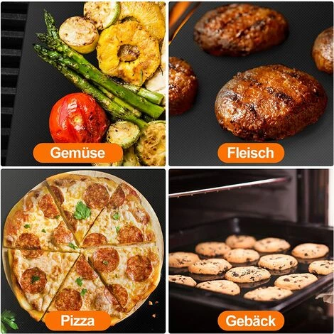 ZOLGINAH Tapis De Cuisson Pour Barbecue, 40x33cm Set De 8 Feuilles De BBQ Réutilisable Extérieur, Cuisson Mats Plancha Pour Barbecue Gaz, Weber Charbon Barbecue, Postuler à Plaques Et Grilles Pour Cuisson 5 ZOLGINAH Tapis De Cuisson Pour Barbecue, 40x33cm Set De 8 Feuilles De BBQ Réutilisable Extérieur, Cuisson Mats Plancha Pour Barbecue Gaz, Weber Charbon Barbecue, Postuler à Plaques Et Grilles Pour Cuisson – Image 5