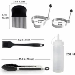 ZOLGINAH 12 Pcs Ensemble D'accessoires Pour Plaque Chauffante Professionnelle BBQ, En Acier Inoxydable Spatule Plancha - Idéal Pour Les Grillades Teppanyaki - Kit Cadeau Grill 8 ZOLGINAH 12 Pcs Ensemble D'accessoires Pour Plaque Chauffante Professionnelle BBQ, En Acier Inoxydable Spatule Plancha - Idéal Pour Les Grillades Teppanyaki - Kit Cadeau Grill -Accessoires de barbecue Soldes 59344681 4