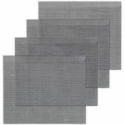 ZOLGINAH Grille Barbecue 4pcs Tapis De Cuisson Réutilisable Et Découpable Grille Anti-adhésif Pour Yaourtières Barbecue Four Cuisson