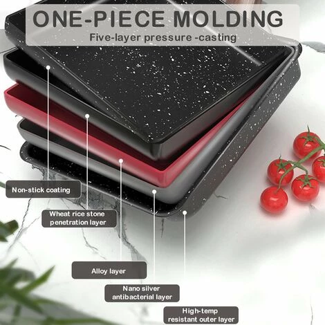 LIFCAUSAL Tamagoyaki Poêle à Omelette Japonaise Poêle à œufs Poêle à Omelette Sans Huile Antiadhésive Yuzishao Retangle Poêle à Omelette,13*18 Cm, Noir, 3 LIFCAUSAL Tamagoyaki Poêle à Omelette Japonaise Poêle à œufs Poêle à Omelette Sans Huile Antiadhésive Yuzishao Retangle Poêle à Omelette,13*18 Cm, Noir, – Image 3