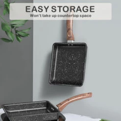 LIFCAUSAL Tamagoyaki Poêle à Omelette Japonaise Poêle à œufs Poêle à Omelette Sans Huile Antiadhésive Yuzishao Retangle Poêle à Omelette,13*18 Cm, Noir, 9 LIFCAUSAL Tamagoyaki Poêle à Omelette Japonaise Poêle à œufs Poêle à Omelette Sans Huile Antiadhésive Yuzishao Retangle Poêle à Omelette,13*18 Cm, Noir, -Accessoires de barbecue Soldes 59386014 5