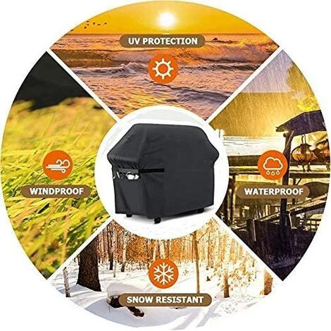 ENLENK Housse Pour Barbecue, Bache Barbecue Gaz,210D Oxford Imperméable Housse Bâche De Protection BBQ, Couverture De Grill Anti-Vent/Anti-UV/Antipoussière /aux Larmes,Convient à La Plupart Des Grils,Avoir Des Poches 5 ENLENK Housse Pour Barbecue, Bache Barbecue Gaz,210D Oxford Imperméable Housse Bâche De Protection BBQ, Couverture De Grill Anti-Vent/Anti-UV/Antipoussière /aux Larmes,Convient à La Plupart Des Grils,Avoir Des Poches – Image 5