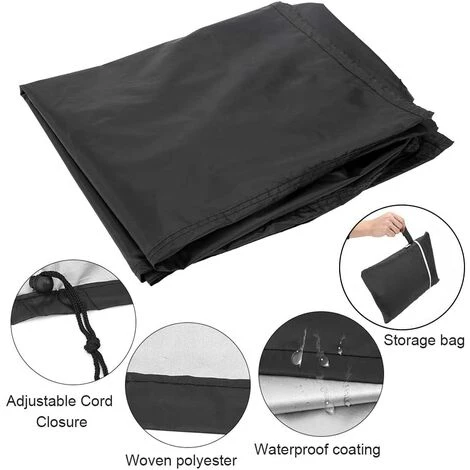 ENLENK Housse Barbecue Noir, Couverture De Gril Anti-UV/Anti-l'eau/Anti-l'humidité Protection UV Poussière Eau Résistant Au Vent Pour Barbecue Extérieur Jardin Patio Grill (170x61x117cm) 3 ENLENK Housse Barbecue Noir, Couverture De Gril Anti-UV/Anti-l'eau/Anti-l'humidité Protection UV Poussière Eau Résistant Au Vent Pour Barbecue Extérieur Jardin Patio Grill (170x61x117cm) – Image 3
