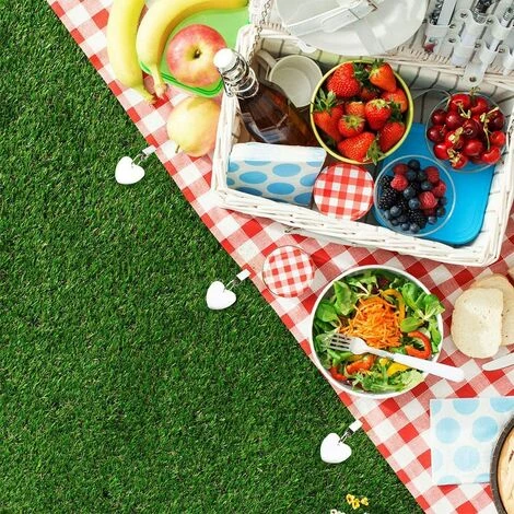 TRIOMPHE Lot De 6 Poids De Nappe En Pierre Naturelle Résistant Aux Intempéries Avec Pince Pour Jardin, Pique-nique, Cuisine, Restaurant(forme De Coeur),T-Audace 4 TRIOMPHE Lot De 6 Poids De Nappe En Pierre Naturelle Résistant Aux Intempéries Avec Pince Pour Jardin, Pique-nique, Cuisine, Restaurant(forme De Coeur),T-Audace – Image 4