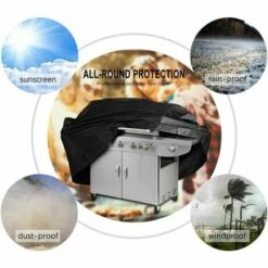 GUAZHUNIFR Housse De Barbecue Résistante En Tissu Oxford Imperméable Et Coupe-Vent Résistant à La Décoloration Pour Barbecue Weber, Brinkmann Et La Plupart Des étagères De Barbecue. 145 X 61 X 117 Cm 7 GUAZHUNIFR Housse De Barbecue Résistante En Tissu Oxford Imperméable Et Coupe-Vent Résistant à La Décoloration Pour Barbecue Weber, Brinkmann Et La Plupart Des étagères De Barbecue. 145 X 61 X 117 Cm -Accessoires de barbecue Soldes 60186519 3