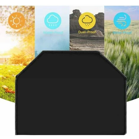 GUAZHUNIFR Housse De Barbecue Résistante En Tissu Oxford Imperméable Et Coupe-Vent Résistant à La Décoloration Pour Barbecue Weber, Brinkmann Et La Plupart Des étagères De Barbecue. 145 X 61 X 117 Cm 4 GUAZHUNIFR Housse De Barbecue Résistante En Tissu Oxford Imperméable Et Coupe-Vent Résistant à La Décoloration Pour Barbecue Weber, Brinkmann Et La Plupart Des étagères De Barbecue. 145 X 61 X 117 Cm – Image 4