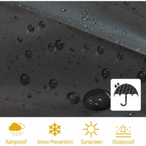 LITZEE Ustensile De Barbecue Housse De Barbecue Ronde En Tissu Oxford 420D En Tissu De Protection Anti-poussiere Pour Four Exterieur, Tissu De Protection Pour Pare-soleil Pour Meubles De Poele A Grille De Four, Modele: Noir 71x68cm 2 LITZEE Ustensile De Barbecue Housse De Barbecue Ronde En Tissu Oxford 420D En Tissu De Protection Anti-poussiere Pour Four Exterieur, Tissu De Protection Pour Pare-soleil Pour Meubles De Poele A Grille De Four, Modele: Noir 71x68cm – Image 2