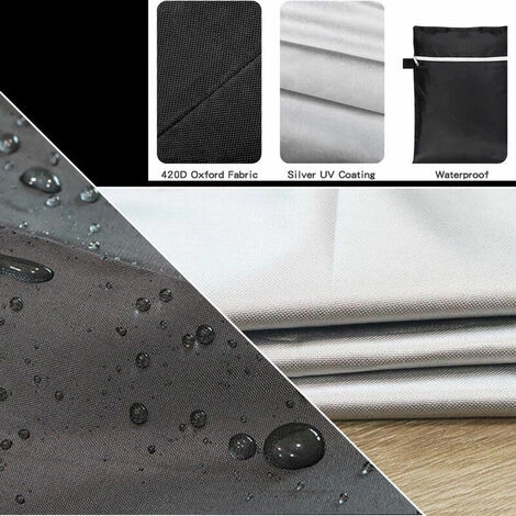 LITZEE Ustensile De Barbecue Housse De Barbecue Ronde En Tissu Oxford 420D En Tissu De Protection Anti-poussiere Pour Four Exterieur, Tissu De Protection Pour Pare-soleil Pour Meubles De Poele A Grille De Four, Modele: Noir 71x68cm 3 LITZEE Ustensile De Barbecue Housse De Barbecue Ronde En Tissu Oxford 420D En Tissu De Protection Anti-poussiere Pour Four Exterieur, Tissu De Protection Pour Pare-soleil Pour Meubles De Poele A Grille De Four, Modele: Noir 71x68cm – Image 3