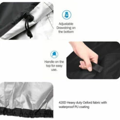 LITZEE Ustensile De Barbecue Housse De Barbecue Ronde En Tissu Oxford 420D En Tissu De Protection Anti-poussiere Pour Four Exterieur, Tissu De Protection Pour Pare-soleil Pour Meubles De Poele A Grille De Four, Modele: Noir 71x68cm 8 LITZEE Ustensile De Barbecue Housse De Barbecue Ronde En Tissu Oxford 420D En Tissu De Protection Anti-poussiere Pour Four Exterieur, Tissu De Protection Pour Pare-soleil Pour Meubles De Poele A Grille De Four, Modele: Noir 71x68cm -Accessoires de barbecue Soldes 60480493 4