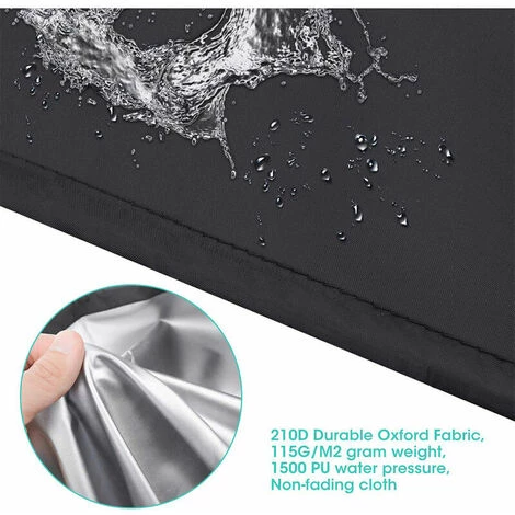 LITZEE Ustensile De Barbecue Housse De Barbecue Ronde En Tissu Oxford 420D En Tissu De Protection Anti-poussiere Pour Four Exterieur, Tissu De Protection Pour Pare-soleil Pour Meubles De Poele A Grille De Four, Modele: Noir 71x68cm 5 LITZEE Ustensile De Barbecue Housse De Barbecue Ronde En Tissu Oxford 420D En Tissu De Protection Anti-poussiere Pour Four Exterieur, Tissu De Protection Pour Pare-soleil Pour Meubles De Poele A Grille De Four, Modele: Noir 71x68cm – Image 5