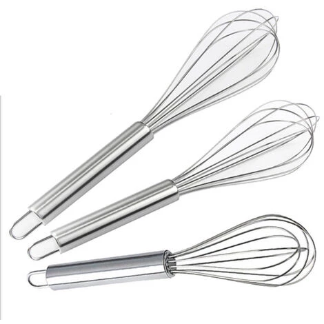 IRISFR 3 Pièces Fouet à Main En Acier Inoxydable , Batteur à Oeufs Manuel Avec Crochet, Cuisine Ustensiles Pour Crème Fraîche, Mélange Liquide,Lilaris 1 IRISFR 3 Pièces Fouet à Main En Acier Inoxydable , Batteur à Oeufs Manuel Avec Crochet, Cuisine Ustensiles Pour Crème Fraîche, Mélange Liquide,Lilaris