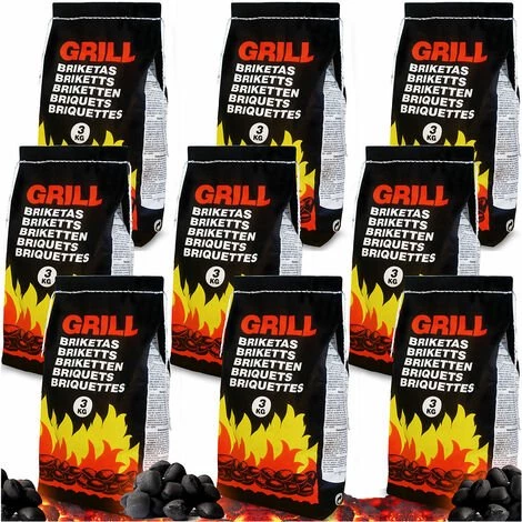 MARKENARTIKEL Briquettes De Charbon De Bois 27kg Pour Barbecue Sac De Charbon Bois BBQ Grill 1 MARKENARTIKEL Briquettes De Charbon De Bois 27kg Pour Barbecue Sac De Charbon Bois BBQ Grill