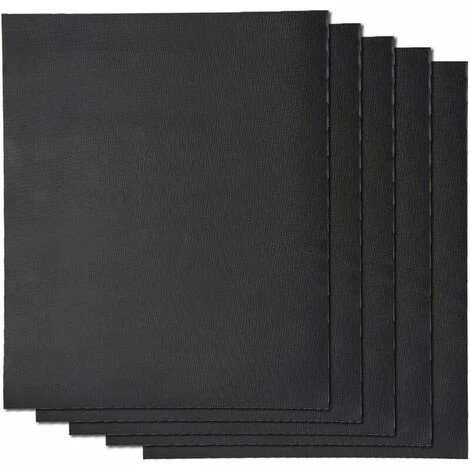 Cisea Tapis De Feuilles Cuisson Barbecue Set De 5 Tapis De Grillade XL 50x40 Cm Anti Adhérent Réutilisable Pour Four Gaz électrique Bbq Charbon Bois Micro-ondes En Silicone - Noir 1 Cisea Tapis De Feuilles Cuisson Barbecue Set De 5 Tapis De Grillade XL 50x40 Cm Anti Adhérent Réutilisable Pour Four Gaz électrique Bbq Charbon Bois Micro-ondes En Silicone - Noir