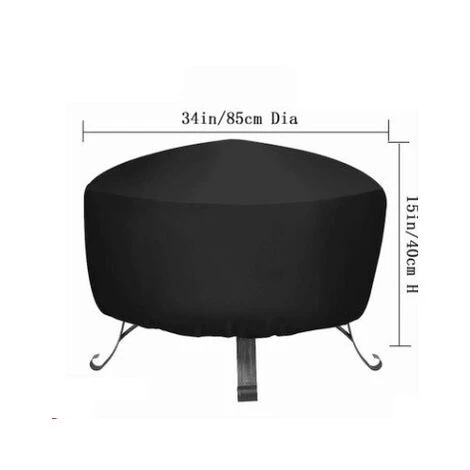 MINKUROW Housse De Protection Pour BraséRos Ø 85 X 40 Cm ImperméAble,Housse Brasero RéSistant Aux UV,RéSistant à La DéChirure, Tissu Oxford 210D Housse Pour Foyer Barbecue 2 MINKUROW Housse De Protection Pour BraséRos Ø 85 X 40 Cm ImperméAble,Housse Brasero RéSistant Aux UV,RéSistant à La DéChirure, Tissu Oxford 210D Housse Pour Foyer Barbecue – Image 2