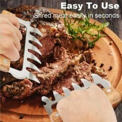 EINEMGELD Griffe De Viande, Griffes D'ours BBQ, Griffe De Viande En Acier Inoxydable, Convient Pour Le Porc, La Séparation De Poulet, Le Barbecue, Le Poulet Rôti, Etc 7 EINEMGELD Griffe De Viande, Griffes D'ours BBQ, Griffe De Viande En Acier Inoxydable, Convient Pour Le Porc, La Séparation De Poulet, Le Barbecue, Le Poulet Rôti, Etc -Accessoires de barbecue Soldes 61195032 4