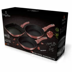 BERLINGERHAUS Berlinger Haus I-Rose Set De 2 Poêles à Frire 1 Grill Induction 20-24-28cm Aluminium, Antiadhésif Rose - Rose 7 BERLINGERHAUS Berlinger Haus I-Rose Set De 2 Poêles à Frire 1 Grill Induction 20-24-28cm Aluminium, Antiadhésif Rose - Rose -Accessoires de barbecue Soldes 63493058 4