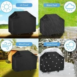RHAFAYRE Housse Barbecue Gaz, Bache Barbecue Exterieur Rectangulaire 145 X 61 X 117 CM,Housse Plancha 210D Etanche,Anti-UV Imperméable Pour Weber, Holland, Jennair Campingaz Etc 9 RHAFAYRE Housse Barbecue Gaz, Bache Barbecue Exterieur Rectangulaire 145 X 61 X 117 CM,Housse Plancha 210D Etanche,Anti-UV Imperméable Pour Weber, Holland, Jennair Campingaz Etc -Accessoires de barbecue Soldes 63579196 5