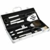 BAICCCF Ustensile De Barbecue Ensemble D'outils De Cuisson Pour Barbecue, Ensemble D'ustensiles De Cuisson, Outils De Barbecue En Acier Inoxydable, Accessoires De Cuisson Professionnels Avec Spatule, Pinces, Fourchettes, Brosse Et étui De Transport