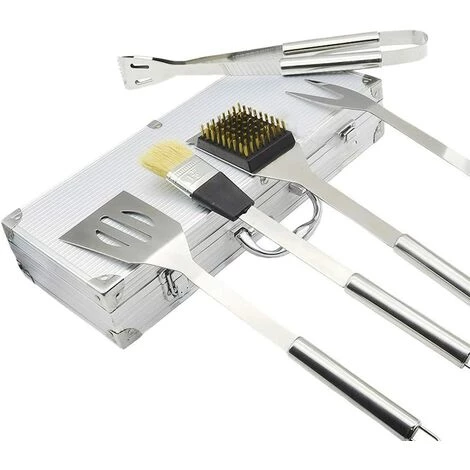 BAICCCF Ustensile De Barbecue Ensemble D'outils De Cuisson Pour Barbecue, Ensemble D'ustensiles De Cuisson, Outils De Barbecue En Acier Inoxydable, Accessoires De Cuisson Professionnels Avec Spatule, Pinces, Fourchettes, Brosse Et étui De Transport 2 BAICCCF Ustensile De Barbecue Ensemble D'outils De Cuisson Pour Barbecue, Ensemble D'ustensiles De Cuisson, Outils De Barbecue En Acier Inoxydable, Accessoires De Cuisson Professionnels Avec Spatule, Pinces, Fourchettes, Brosse Et étui De Transport – Image 2