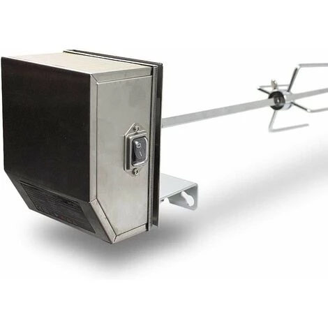 Bc-elec - HEG107-B Tournebroche électrique Rôtissoire Inox Pour Barbecue, Grill, Tourne-broche 102cm 230V 4W 2-3 RPM - Gris 4 Bc-elec - HEG107-B Tournebroche électrique Rôtissoire Inox Pour Barbecue, Grill, Tourne-broche 102cm 230V 4W 2-3 RPM - Gris – Image 4
