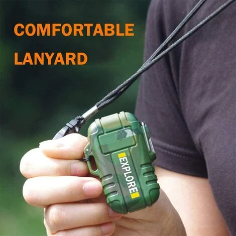 TANCYCO Briquet étanche Extérieur Coupe-vent Briquet Double Arc Briquets électriques USB Rechargeable-sans Flamme-plasma Cool Briquets Pour Camping, Randonnée, Aventure, équipement Tactique De Survie 4 TANCYCO Briquet étanche Extérieur Coupe-vent Briquet Double Arc Briquets électriques USB Rechargeable-sans Flamme-plasma Cool Briquets Pour Camping, Randonnée, Aventure, équipement Tactique De Survie – Image 4