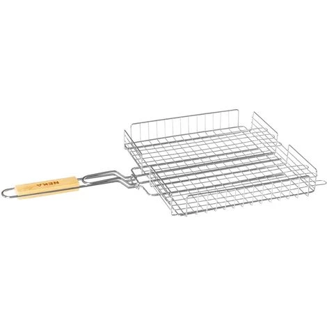 NEKA Grille Barbecue Panier - 34 X 31 Cm - 34 X 31 - Gris 1 NEKA Grille Barbecue Panier - 34 X 31 Cm - 34 X 31 - Gris