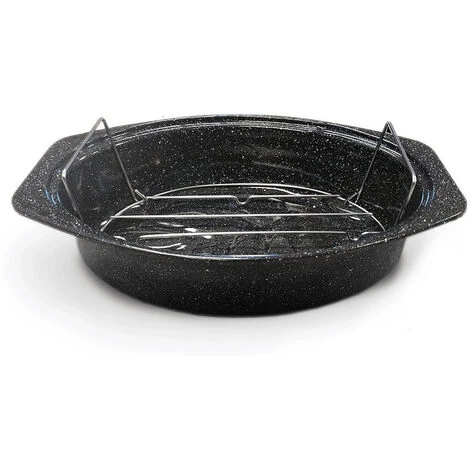 Cocotte Ovale En Acier Carbon 33x20cm + Grille - 6106+2007 - Warmcook - Noir 2 Cocotte Ovale En Acier Carbon 33x20cm + Grille - 6106+2007 - Warmcook - Noir – Image 2