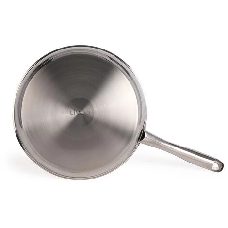 Lot De 3 Poêles 20/24/28cm Inox - Mep136 - Livoo - Inox 3 Lot De 3 Poêles 20/24/28cm Inox - Mep136 - Livoo - Inox – Image 3