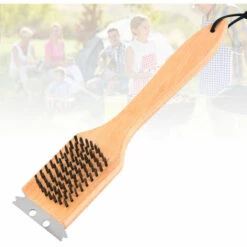 BENOBBY KIDS Brosse Barbecue, Acier Inox/Bouleau FSC, 31 Cm -Accessoires de barbecue Soldes 63940774 3