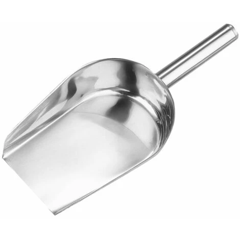 DECKON Cuillere En Acier Inoxydable Pelle A Bouche Ronde Haricots Grains Glaces Farine Outil De Cuisine, Modele: Argent 1 DECKON Cuillere En Acier Inoxydable Pelle A Bouche Ronde Haricots Grains Glaces Farine Outil De Cuisine, Modele: Argent
