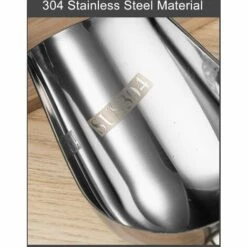 DECKON Cuillere En Acier Inoxydable Pelle A Bouche Ronde Haricots Grains Glaces Farine Outil De Cuisine, Modele: Argent 8 DECKON Cuillere En Acier Inoxydable Pelle A Bouche Ronde Haricots Grains Glaces Farine Outil De Cuisine, Modele: Argent -Accessoires de barbecue Soldes 63951433 4
