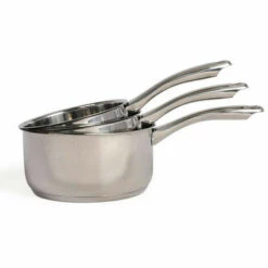 Série De 3 Casseroles Inox 16/18/20cm - Mep135 - Livoo - Gris
