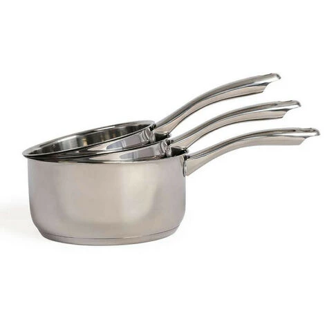 Série De 3 Casseroles Inox 16/18/20cm - Mep135 - Livoo - Gris 1 Série De 3 Casseroles Inox 16/18/20cm - Mep135 - Livoo - Gris