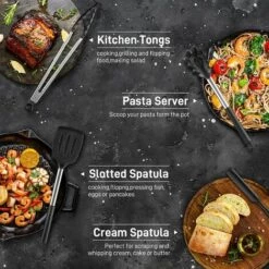 KAEJYIUT Ustensiles De Cuisine Silicone Inox Noir 22 Pcs , Ustensiles Cuisine Accesoires Cuisines Spatule Cuisines Ciseaux Cuillère De Cuisines , Sans BPA Antiadhésif Résistant Aux Rayures Chaleurs 8 KAEJYIUT Ustensiles De Cuisine Silicone Inox Noir 22 Pcs , Ustensiles Cuisine Accesoires Cuisines Spatule Cuisines Ciseaux Cuillère De Cuisines , Sans BPA Antiadhésif Résistant Aux Rayures Chaleurs -Accessoires de barbecue Soldes 64703898 4