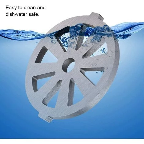 MONLY Alliage De Qualité Alimentaire Hachoir à Viande Concasseur Hachoir Plaque Disque Couteau 7 Mm Trou Cuisine Remplacement 2 MONLY Alliage De Qualité Alimentaire Hachoir à Viande Concasseur Hachoir Plaque Disque Couteau 7 Mm Trou Cuisine Remplacement – Image 2