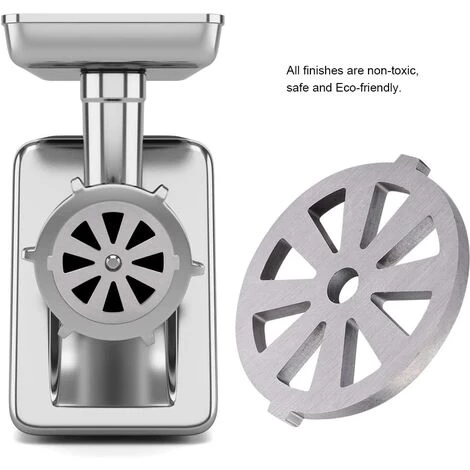 MONLY Alliage De Qualité Alimentaire Hachoir à Viande Concasseur Hachoir Plaque Disque Couteau 7 Mm Trou Cuisine Remplacement 3 MONLY Alliage De Qualité Alimentaire Hachoir à Viande Concasseur Hachoir Plaque Disque Couteau 7 Mm Trou Cuisine Remplacement – Image 3