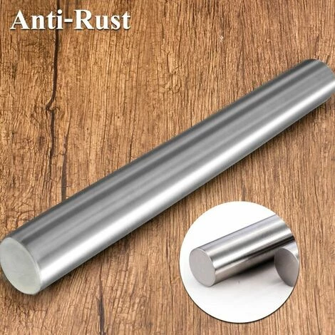 Rouleau à Pâtisserie En Acier Inoxydable, Rouleaux à Pâtisserie En Métal Pour La Cuisson, La Pâte à Biscuits Et à Pâtisserie, Etc. - 1,5 Pouce De Diamètre (solide) S'arêern 4 Rouleau à Pâtisserie En Acier Inoxydable, Rouleaux à Pâtisserie En Métal Pour La Cuisson, La Pâte à Biscuits Et à Pâtisserie, Etc. - 1,5 Pouce De Diamètre (solide) S'arêern – Image 4