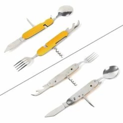 BDD Ensemble De Couverts De Camping Pliants En Acier Inoxydable Couverts Portables (2 Pièces) 6 BDD Ensemble De Couverts De Camping Pliants En Acier Inoxydable Couverts Portables (2 Pièces) -Accessoires de barbecue Soldes 65375145 3