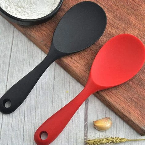 OSQI Cuillère Antiadhésive En Silicone De Cuisine 2 Pièces Ensemble De Cuillères En Silicone Cuillère De Cuisine Antiadhésive Cuillères à Riz En Silicone Scoop Revêtement Antiadhésif Pour Mélanger Et Servir 4 OSQI Cuillère Antiadhésive En Silicone De Cuisine 2 Pièces Ensemble De Cuillères En Silicone Cuillère De Cuisine Antiadhésive Cuillères à Riz En Silicone Scoop Revêtement Antiadhésif Pour Mélanger Et Servir – Image 4