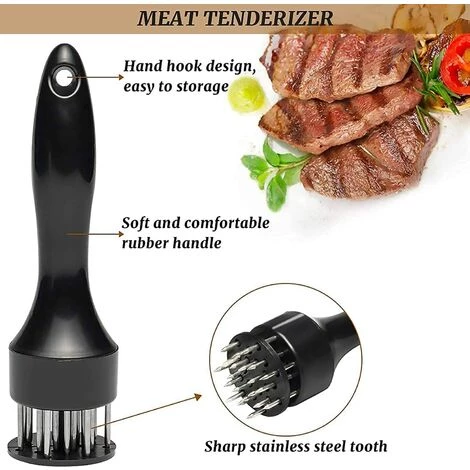 OSQI L'attendrisseur De Viande Le Plus Résistant, Aiguilles à Viande En Acier Inoxydable, Cuisson De Qualité, Porc, Poulet, Poisson, Outils De Cuisson Légers Et Durables. 2 OSQI L'attendrisseur De Viande Le Plus Résistant, Aiguilles à Viande En Acier Inoxydable, Cuisson De Qualité, Porc, Poulet, Poisson, Outils De Cuisson Légers Et Durables. – Image 2