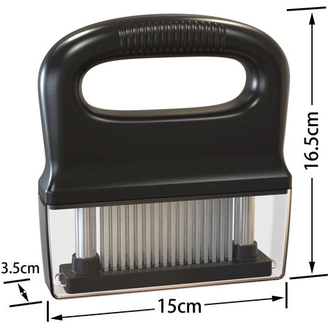 OSQI Attendrisseur De Viande Avec Brosse De Nettoyage Et 48 Lames D'aiguille Ultra Tranchantes En Acier Inoxydable, Outil De Cuisson Pour Attendrisseur De Steak De Boeuf/porc/poulet 5 OSQI Attendrisseur De Viande Avec Brosse De Nettoyage Et 48 Lames D'aiguille Ultra Tranchantes En Acier Inoxydable, Outil De Cuisson Pour Attendrisseur De Steak De Boeuf/porc/poulet – Image 5