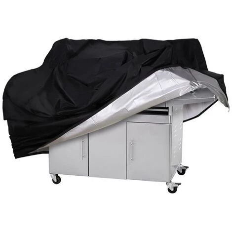 GALOZZOIT Housse Barbecue, Housse Bârbecue Gaz, 210D Bache De Protection BBQ Couverture Tissu Oxford Étanche Résistant Aux UV Et Aux Larmes, Pour Weber, Holland, Jennair Etc——Noir 145*61*117cm 1 GALOZZOIT Housse Barbecue, Housse Bârbecue Gaz, 210D Bache De Protection BBQ Couverture Tissu Oxford Étanche Résistant Aux UV Et Aux Larmes, Pour Weber, Holland, Jennair Etc——Noir 145*61*117cm