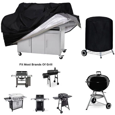 GALOZZOIT Housse Barbecue, Housse Bârbecue Gaz, 210D Bache De Protection BBQ Couverture Tissu Oxford Étanche Résistant Aux UV Et Aux Larmes, Pour Weber, Holland, Jennair Etc——Noir 145*61*117cm 3 GALOZZOIT Housse Barbecue, Housse Bârbecue Gaz, 210D Bache De Protection BBQ Couverture Tissu Oxford Étanche Résistant Aux UV Et Aux Larmes, Pour Weber, Holland, Jennair Etc——Noir 145*61*117cm – Image 3