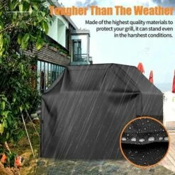 GALOZZOIT Housse Barbecue, Housse Bârbecue Gaz, 210D Bache De Protection BBQ Couverture Tissu Oxford Étanche Résistant Aux UV Et Aux Larmes, Pour Weber, Holland, Jennair Etc——Noir 145*61*117cm 8 GALOZZOIT Housse Barbecue, Housse Bârbecue Gaz, 210D Bache De Protection BBQ Couverture Tissu Oxford Étanche Résistant Aux UV Et Aux Larmes, Pour Weber, Holland, Jennair Etc——Noir 145*61*117cm -Accessoires de barbecue Soldes 65632773 4