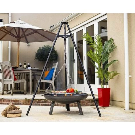 Grille De Cuisson Sur Trépied Réglable D65cm La Hacienda 2 Grille De Cuisson Sur Trépied Réglable D65cm La Hacienda – Image 2