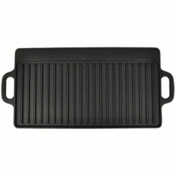 VidaXL Plancha En Fonte Réversible 2 Pcs 38x23 Cm - Noir 7 VidaXL Plancha En Fonte Réversible 2 Pcs 38x23 Cm - Noir -Accessoires de barbecue Soldes 734733 3