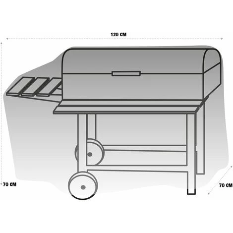 TERRE JARDIN Housse De Protection Barbecue Ou Plancha 4 TERRE JARDIN Housse De Protection Barbecue Ou Plancha – Image 4